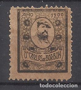 Timbres: sello carlista 1900 don carlos de borbon nuevo(*)